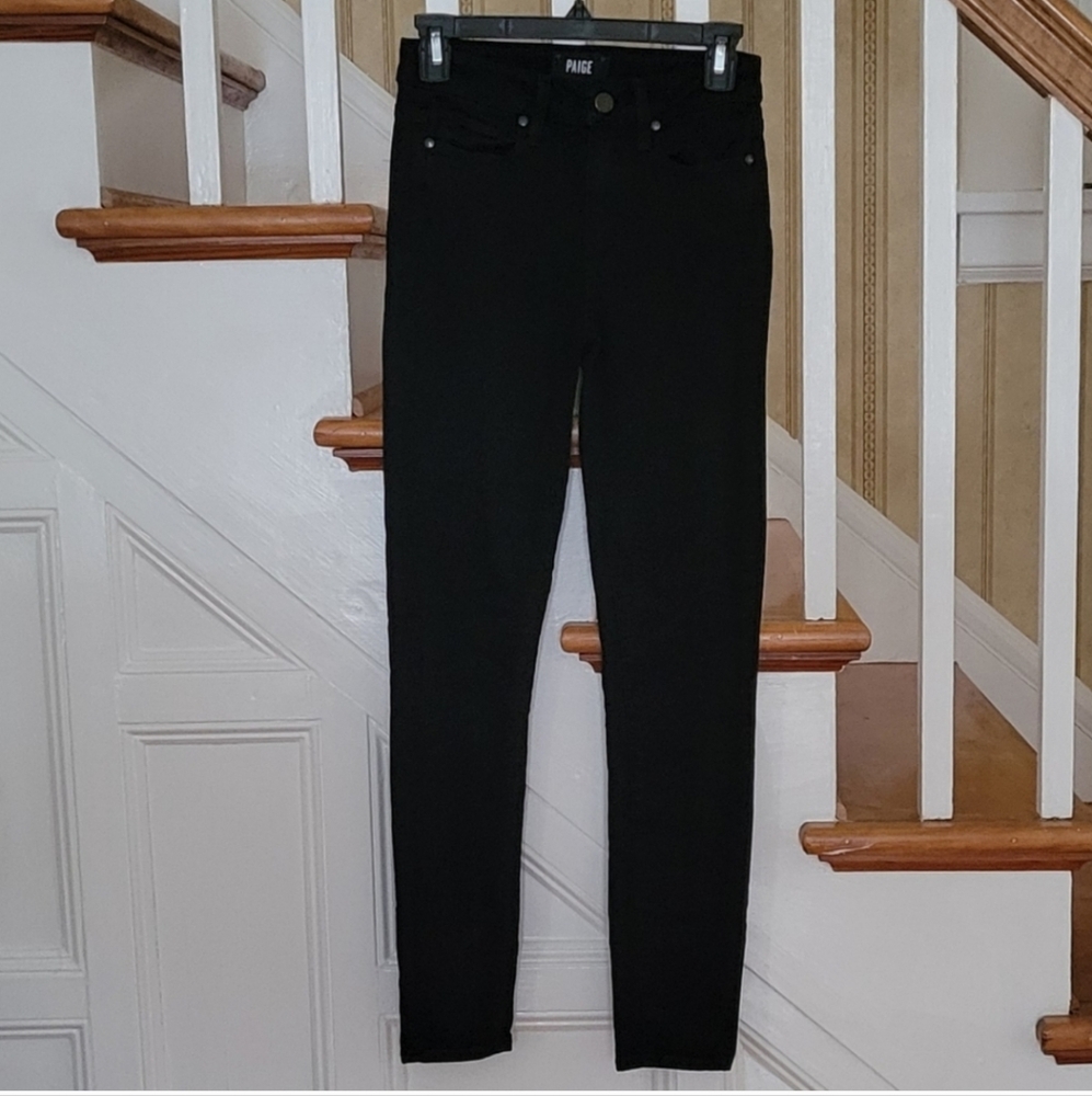 PAIGE Hoxton Ankle Skinny Black Jeans Size 24